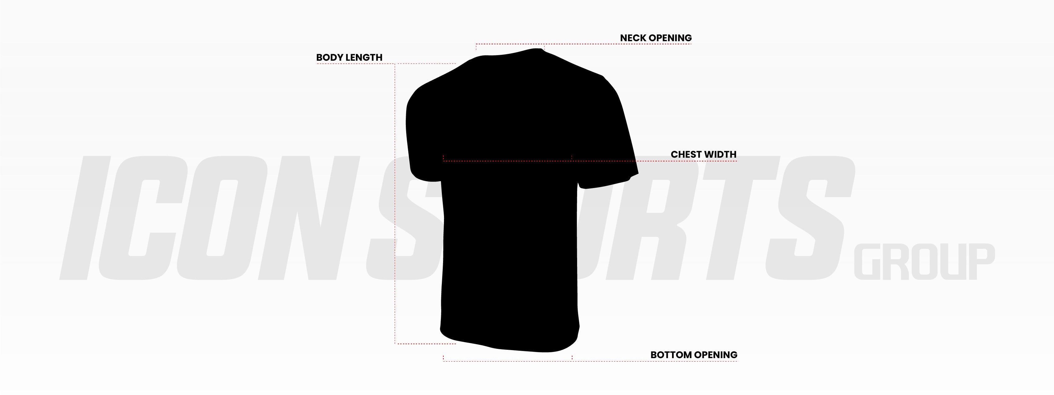 ICON SPORTS T SHIRT SIZE GUIDE