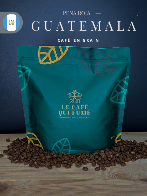 Café en grain Pena Roja du Guatemala, Le café qui fume