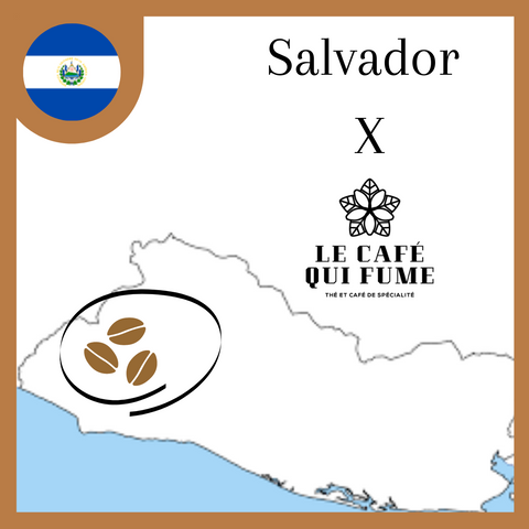 Carte le café au Salvador