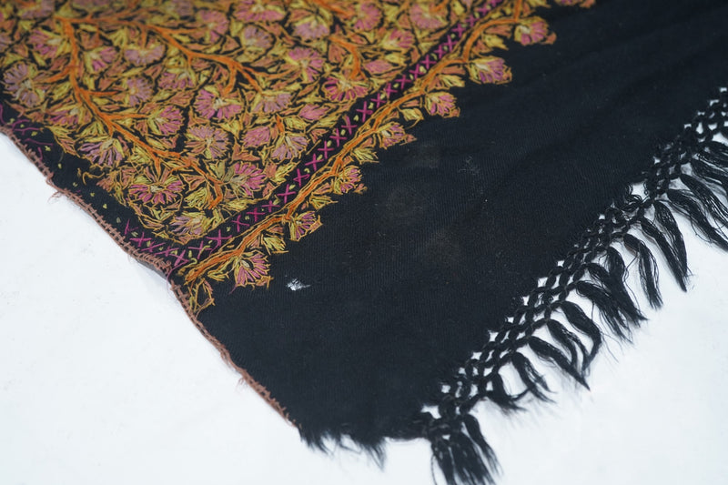 Antique Textile Silk on Cotton 2'11'' x 5'6''