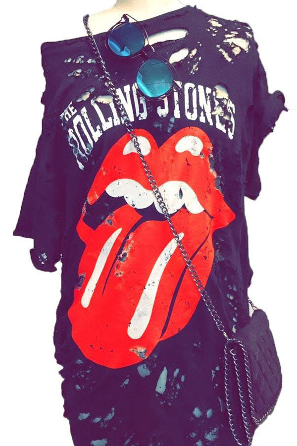 rolling stone tshirt dress