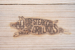 wood branding iron result