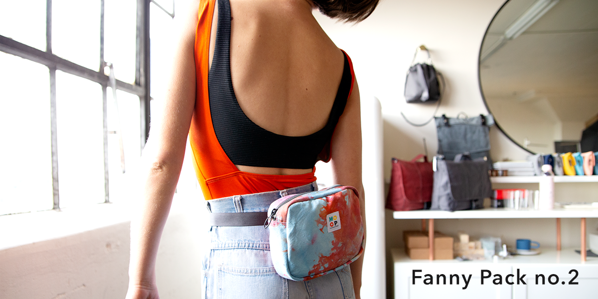 fanny pack waist bag upcycled cotton