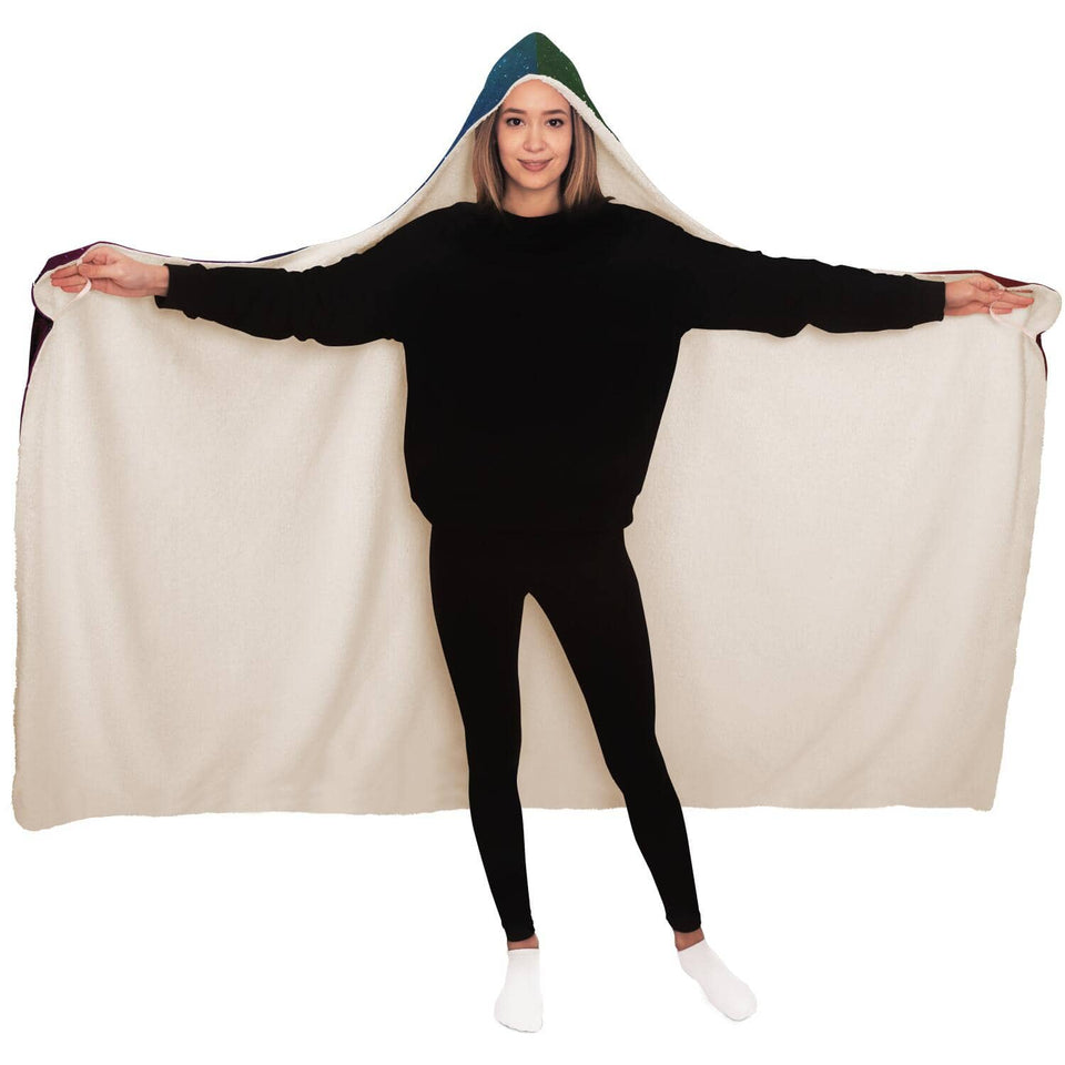 Mushroom Glow Hooded Blanket-Hooded Blanket - AOP