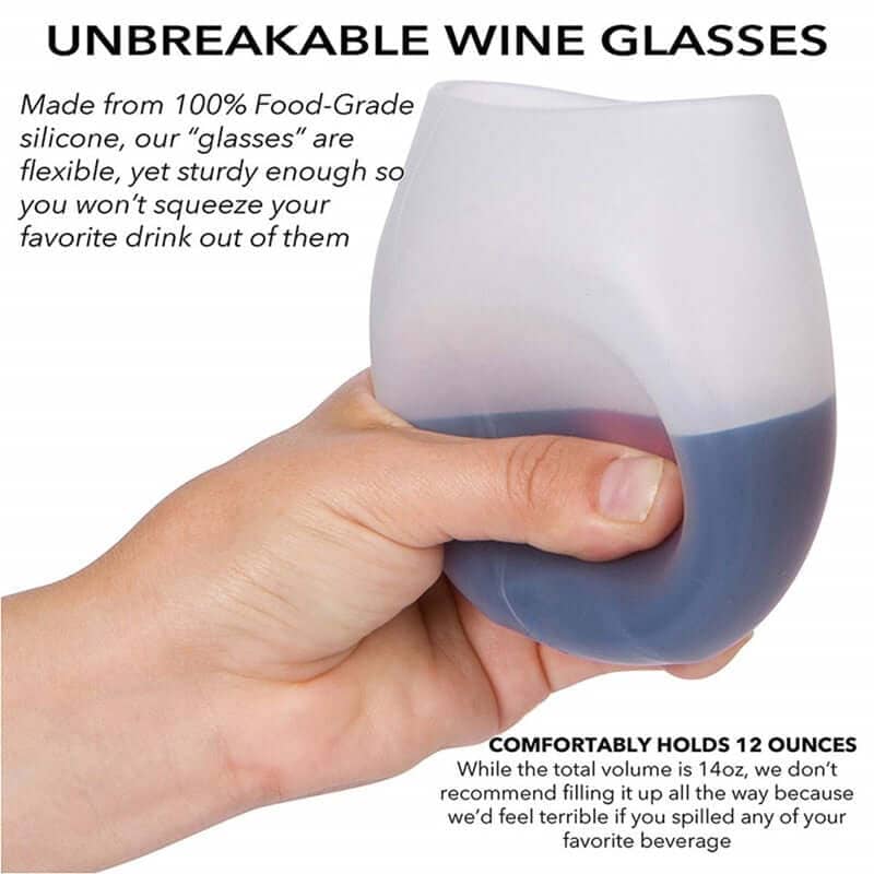 Unbreakable Silicone Wine Glasses