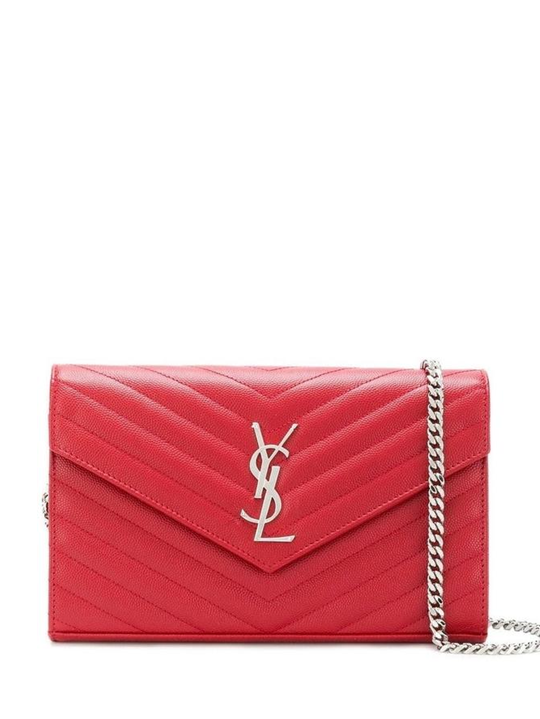 ysl chain bag red