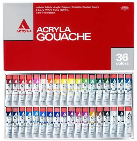 Holbein Acrylic (Acryla) Gouache All Color Set – 102 20ml Tubes – Allegro  Japan