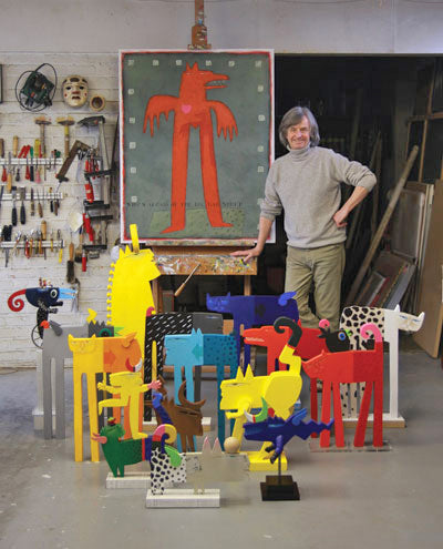 Frank Slabbinck in zijn atelier