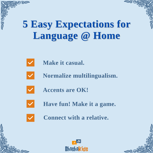 5 Easy Expectations for Language Learning at Home