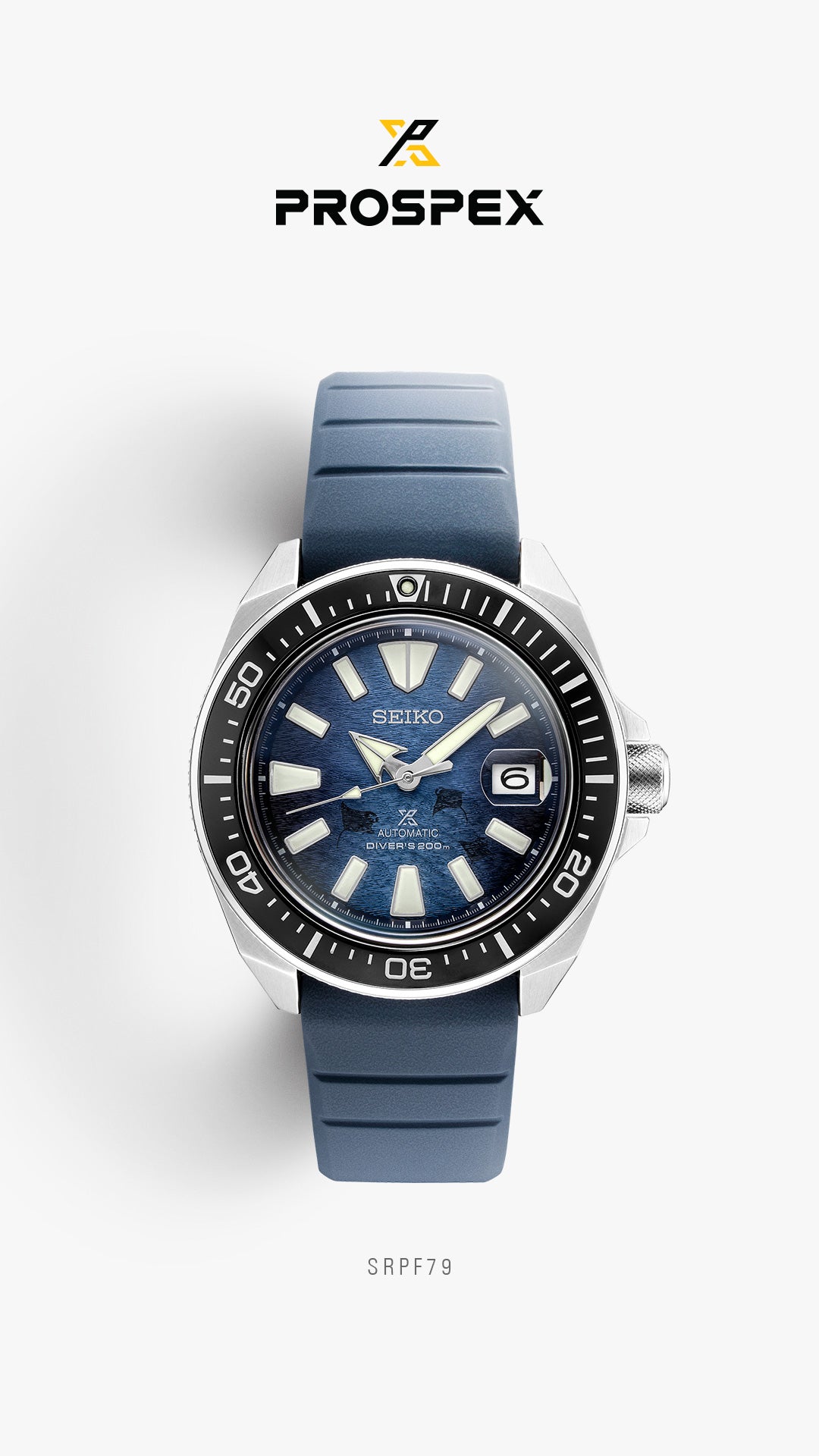 Seiko Men's Automatic Prospex Diver Dark Blue Silicone Strap Watch 44m –  Wolf Fine Jewelers