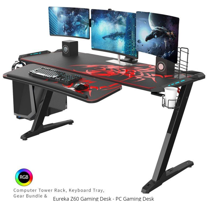 Eureka Z60 Gaming Desk Pc Gaming Desk Kusho Gaming Chair