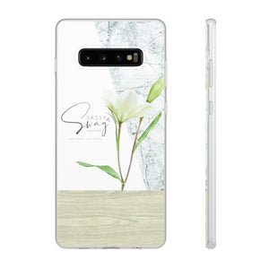 Sassy & Swag Collections - White Flower Flexi Cases