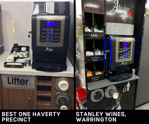Italia Coffee Machines installed at convenience stores