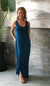 Double V Neck Sleeveless Maxi Dress