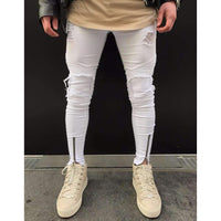 Musho Station:Ripped Slim Fit  Jeans,