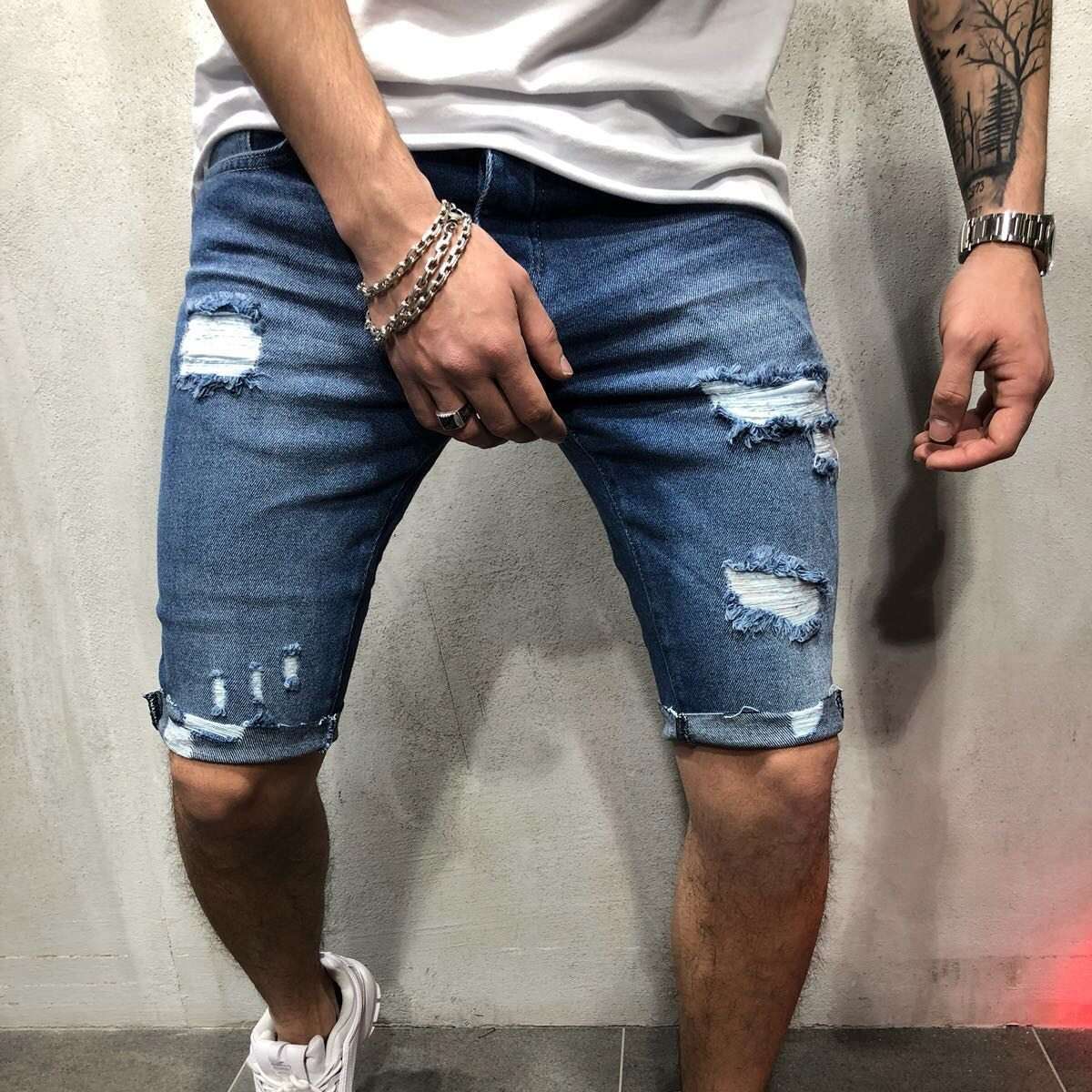 short length jeans for men