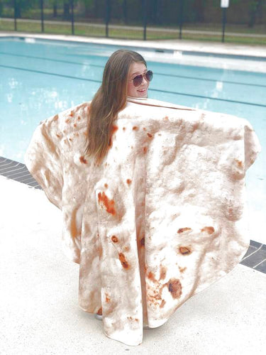 The World's Best  Flour Tortilla Beach Towel.
