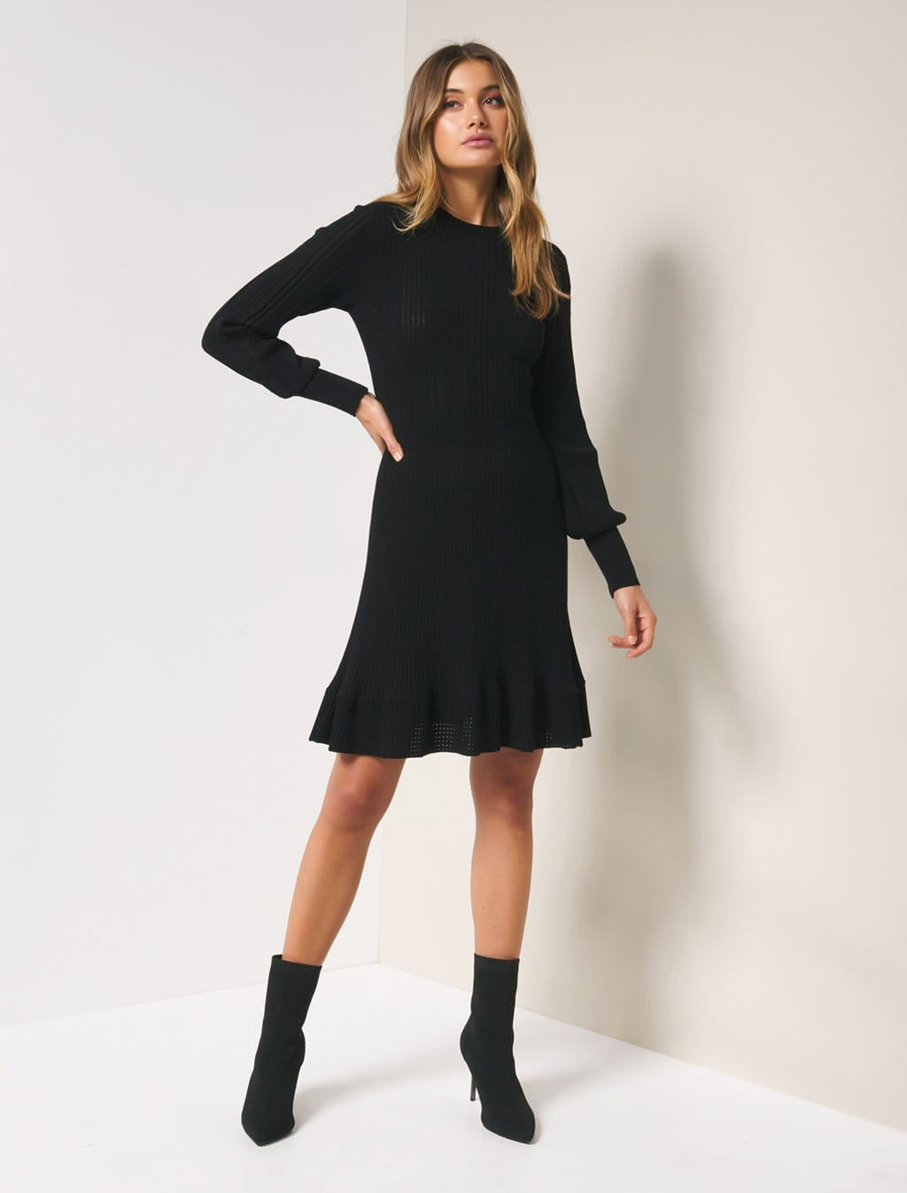 Tyler Fit and Flare Knitted Dress