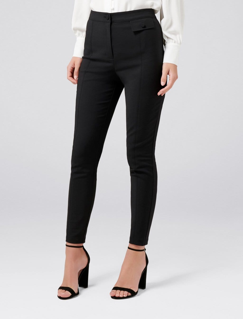 Laura Pocket Detail Pintuck Pants