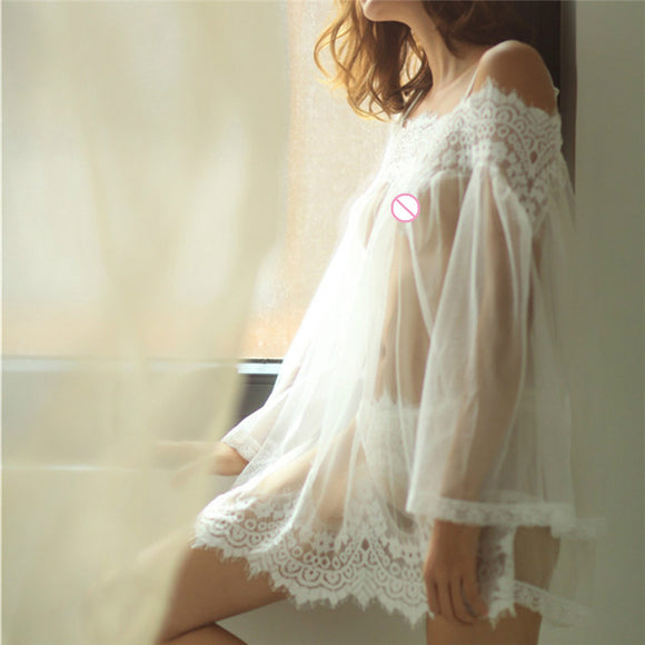 580px x 580px - Baby Doll Sexy Lingeries Transparent Sheer Lace Babydoll ...