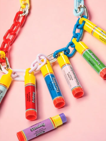 Super Smalls Days Of The Week Lip Balm Necklace | HONEYPIEKIDS.COM