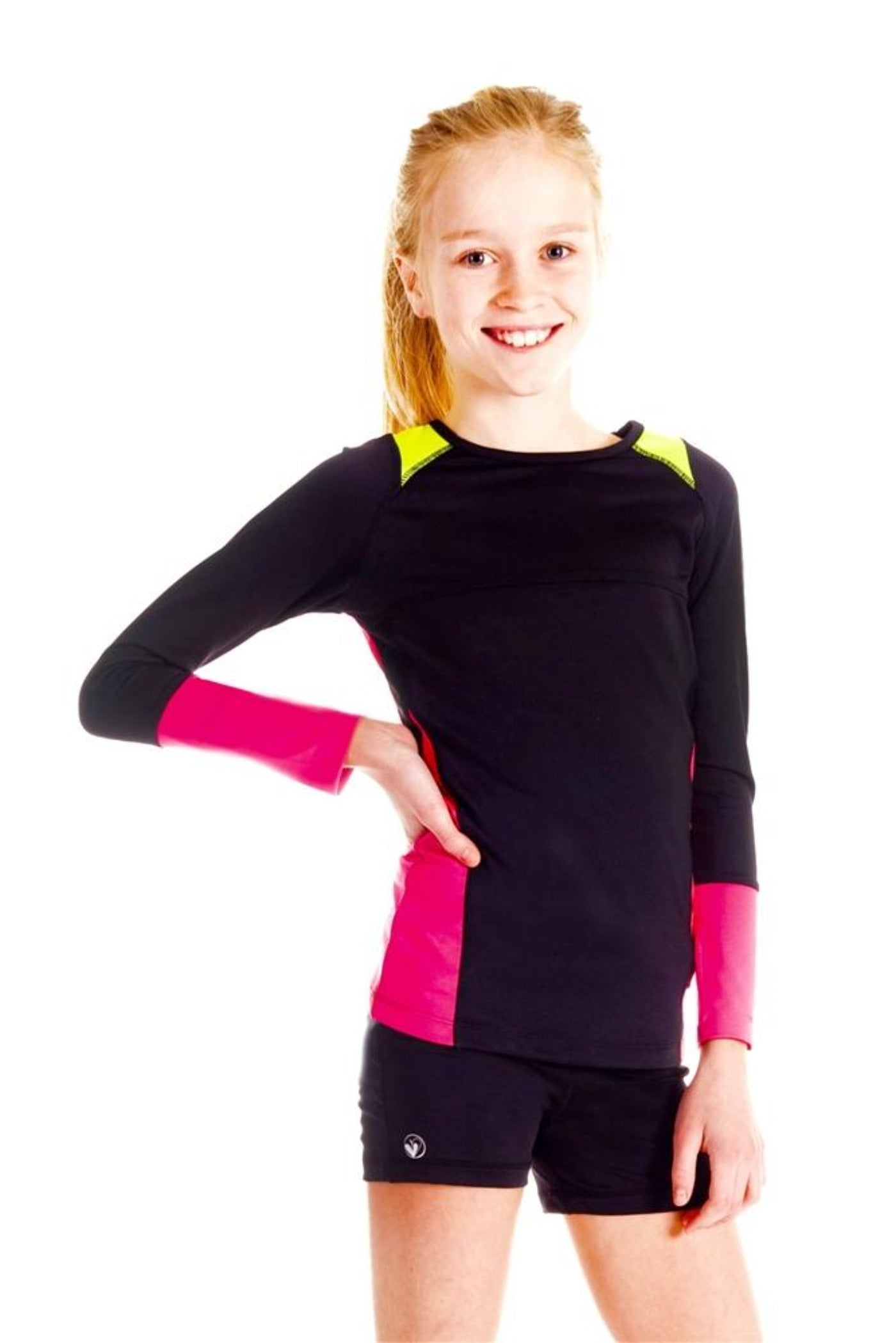 HONEYPIEKIDS | Lime Apple Mantra Long Sleeve Color Block Mantra Top ...