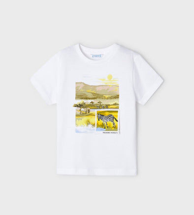 Mayoral Boys EcoFriends White Sailboat T-Shirt