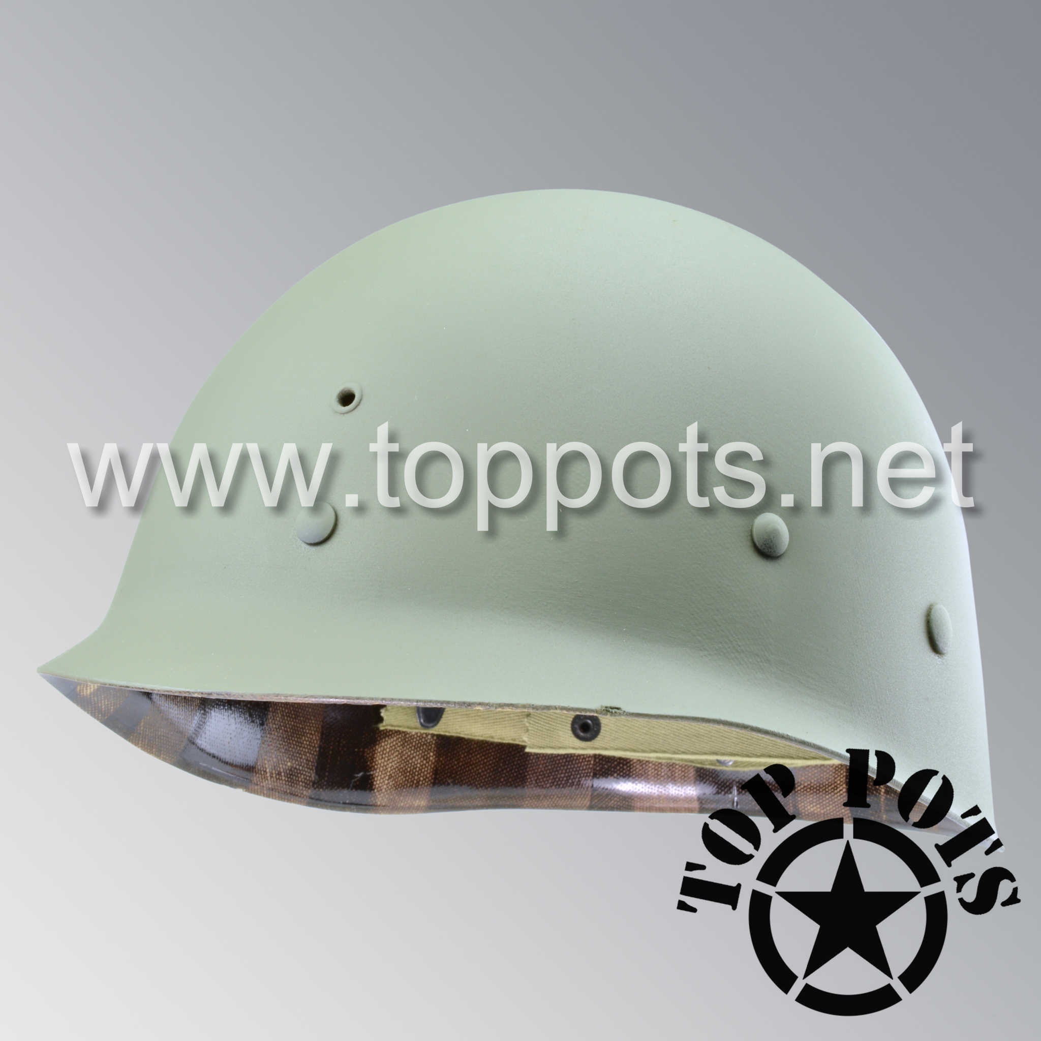 WWII US Army Restored Original M1 Infantry Helmet Liner with No Accessories