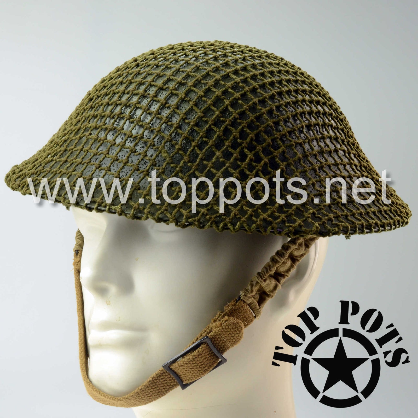 WWII Canadian Army Reproduction MKII MK2 Enlisted Brodie Helmet