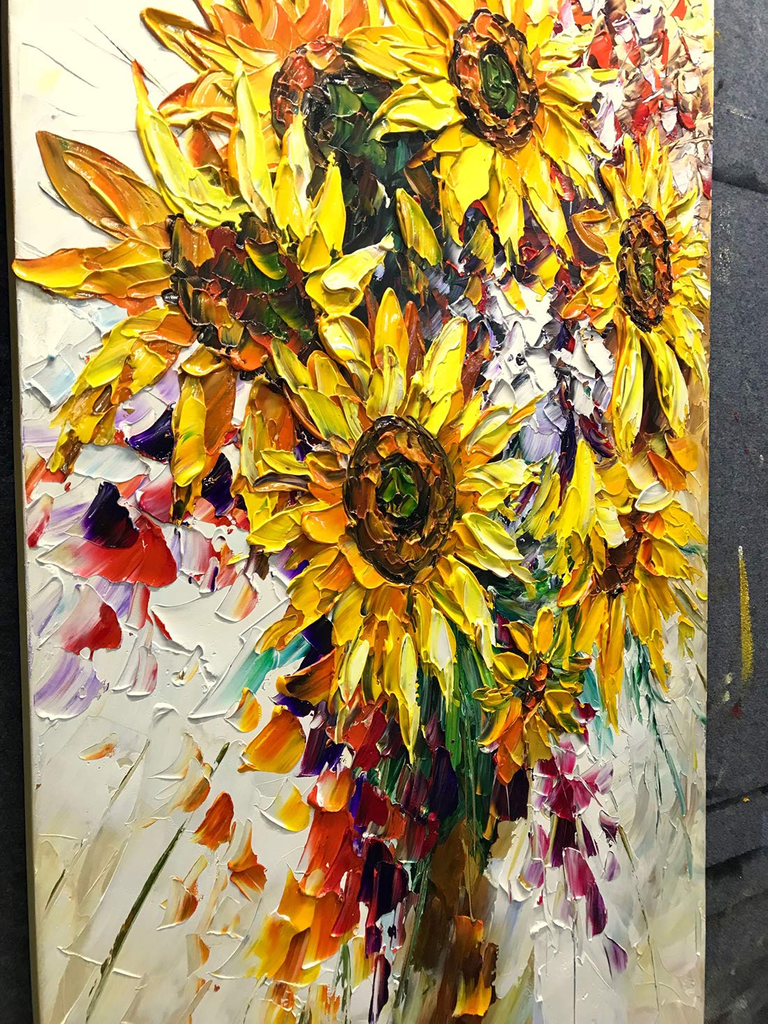 Sunflower Painting On Canvas