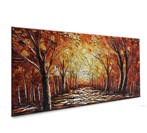 Large Scale Wall Art Forest Canvas Paintings Decor Bedroom Gift To New House