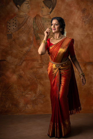 How To Style A Kancheepuram Saree