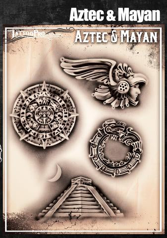 Stylized Aztec Calendar raster version  Aztec tattoo Aztec tattoo  designs Marquesan tattoos