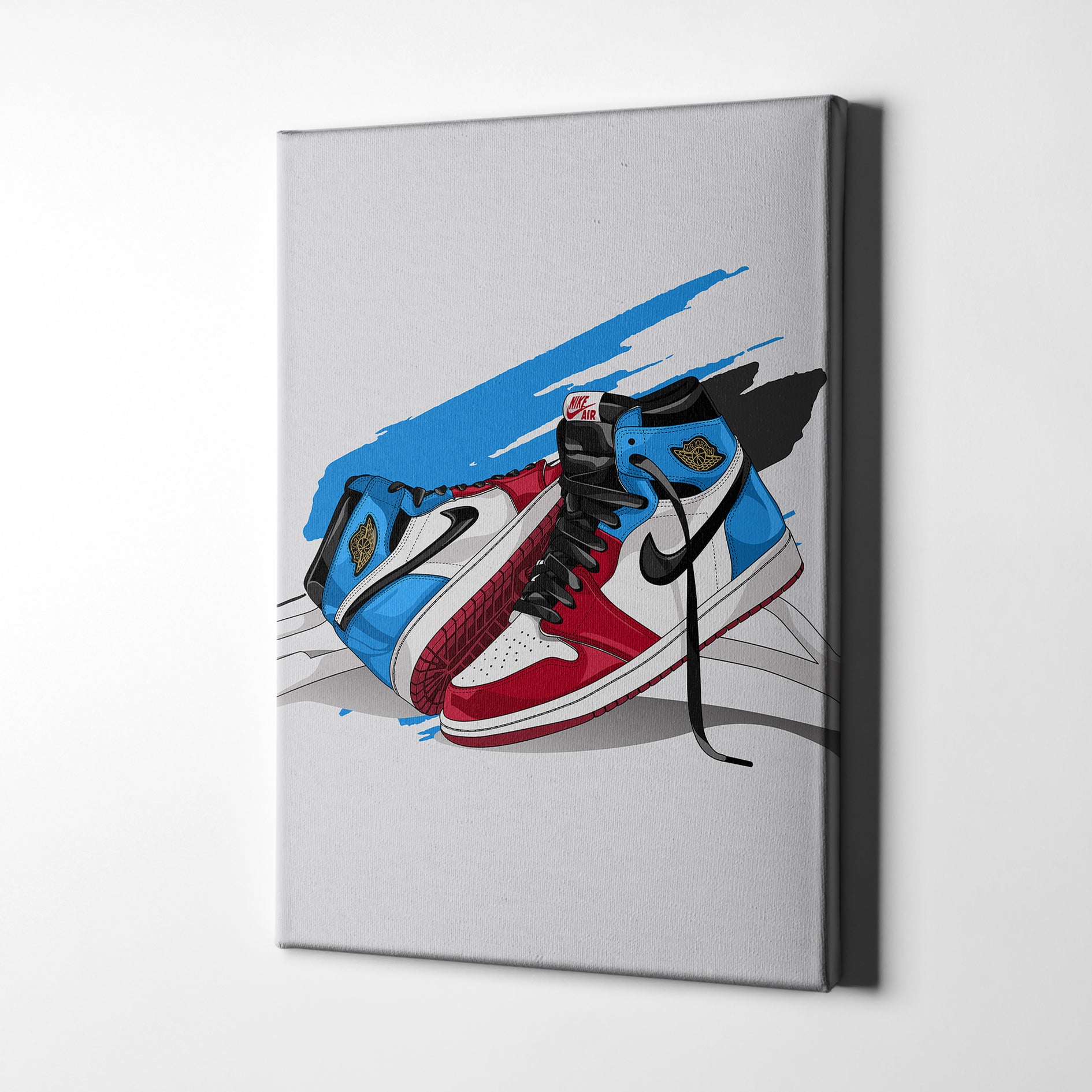 jordan 1 canvas painting