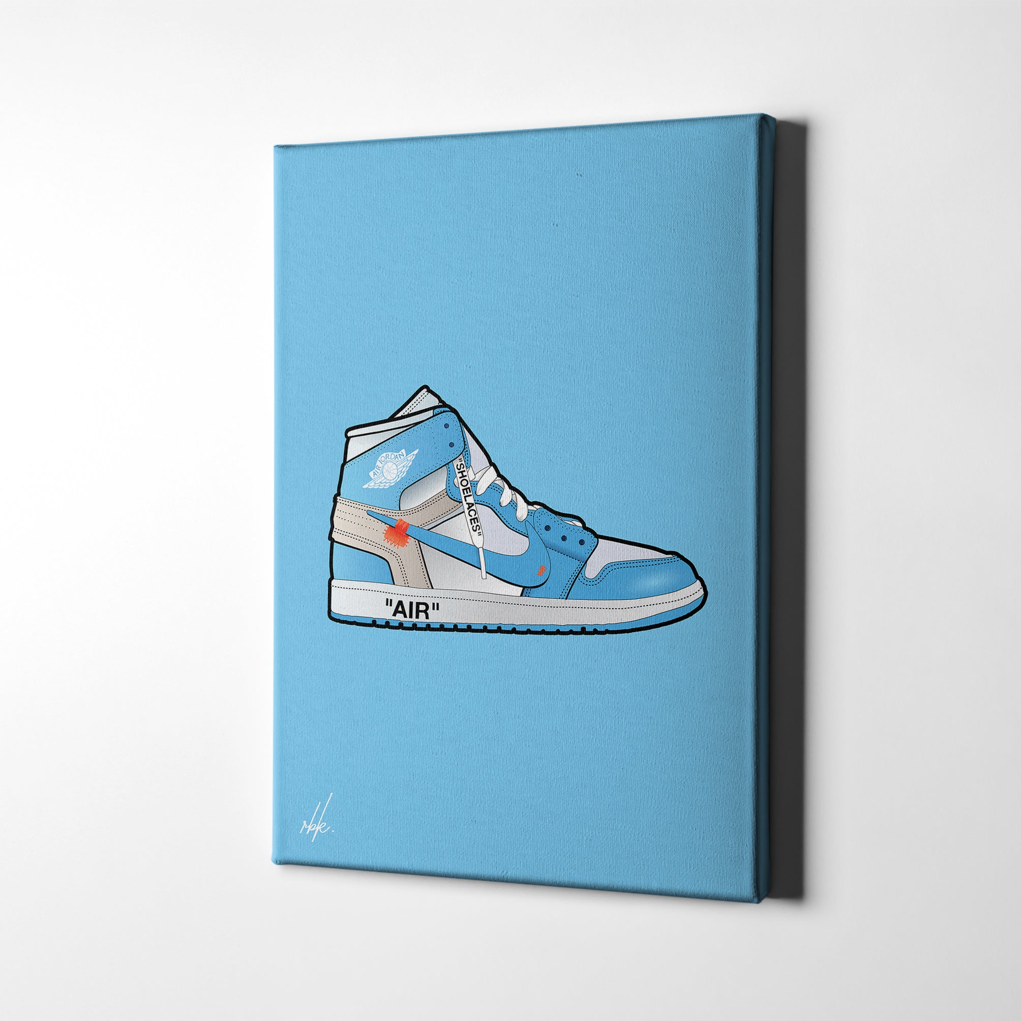 jordan sneaker wall art