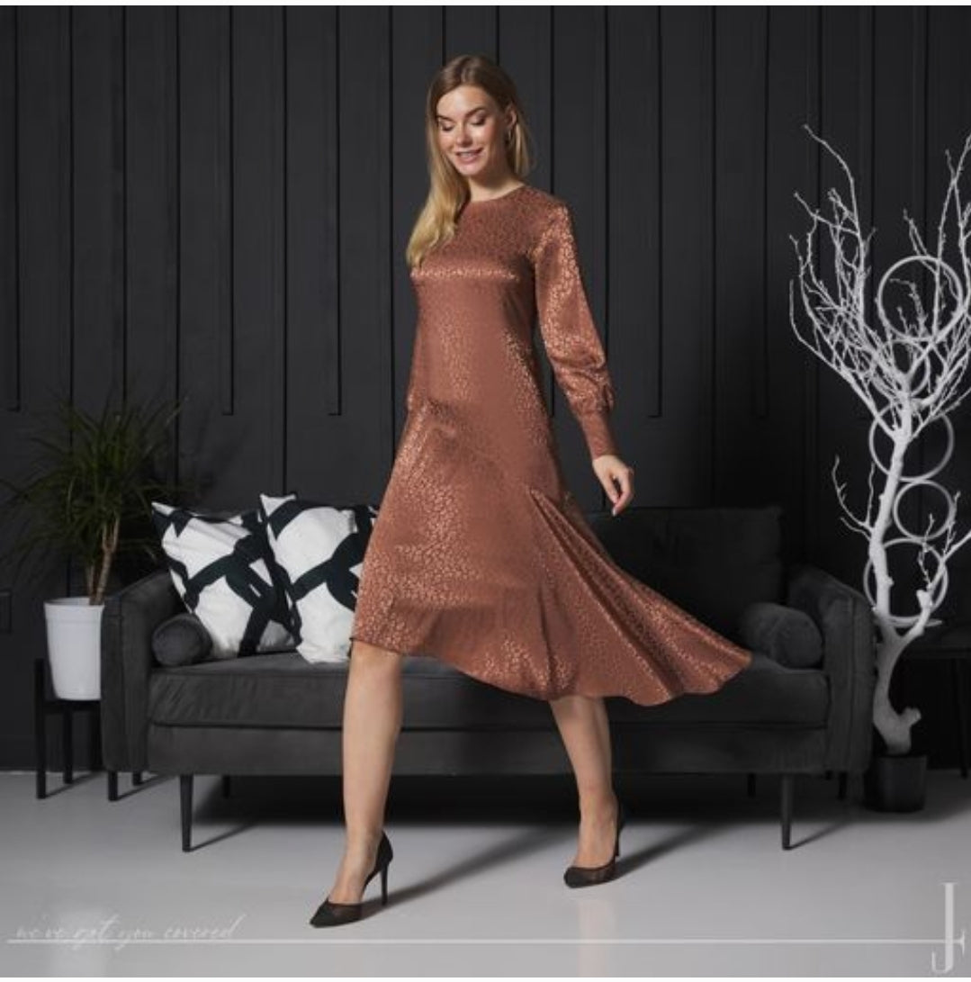 Shirt dress with tiered bottom