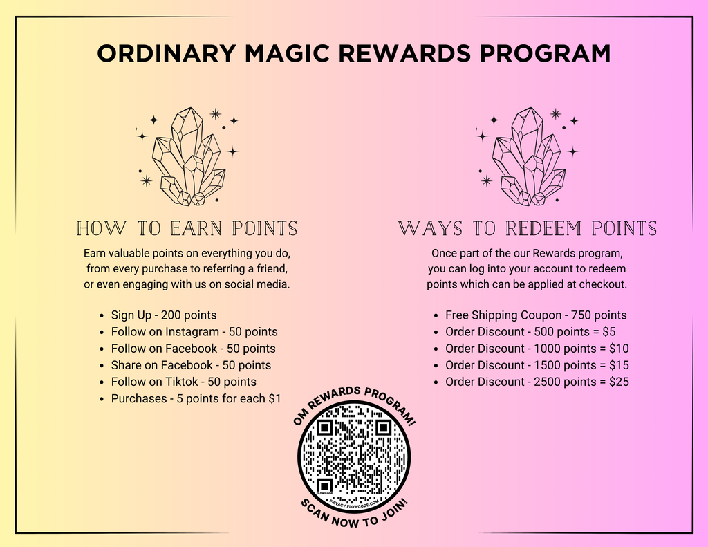 Rewards program ordinary magic savannah ga