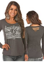 Load image into Gallery viewer, Jrs. LS Tee Grey 48T2873