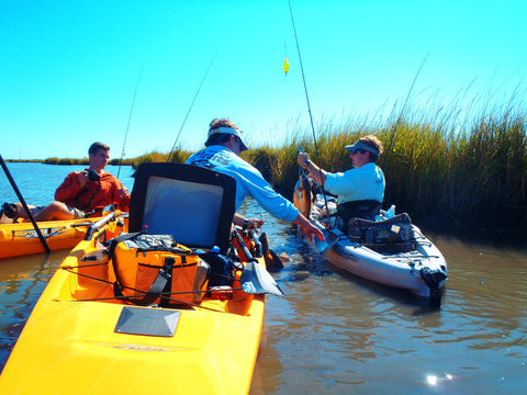 Kayak Fishing in Louisiana Marsh at Fall n Tide