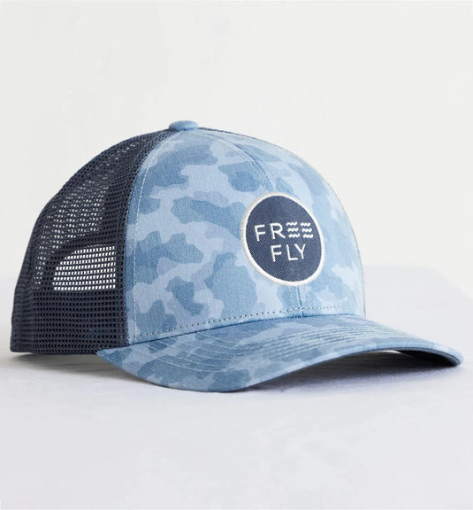 Free Fly Trucker Hat Wave/Slate Blue