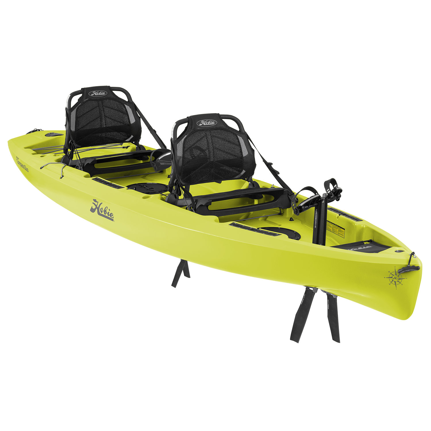 Hobie Mirage Compass Duo Tandem Fishing Kayak In Seagrass Green The