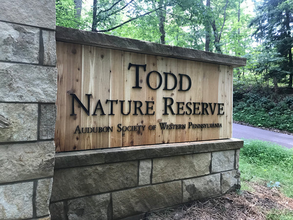 Signboard at Todd Nature Reserve