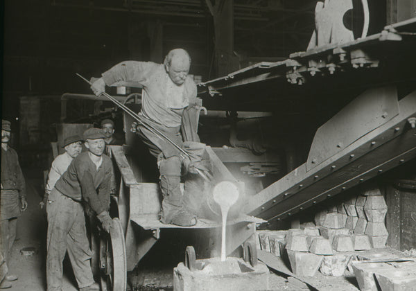 Steel mill workers in Pittsburgh