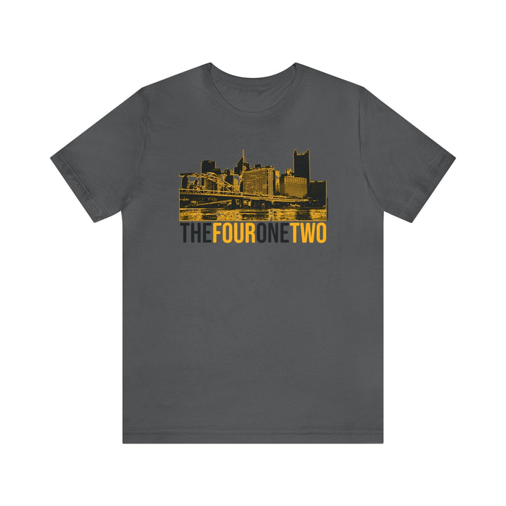 Four One Two Skyline - 412 Series - Pittsburgh Short Sleeve T-Shirt T-Shirt Asphalt / S
