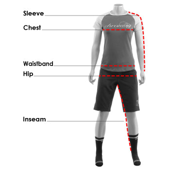 chromag womens mountain bike clothing measurements