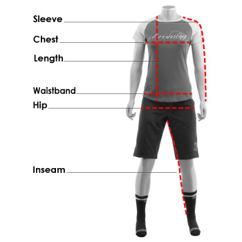 chromag womens mountain bike clothing measurements