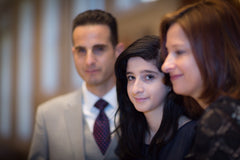 Marc Kantor, daughter Justine, and wife Julie Kantor