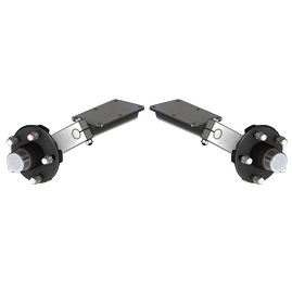 Flexiride 3500 lb Adjustable Torsion Half Axle Pair