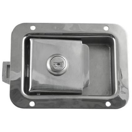 Locking Stainless Steel Flush LatchJunior 2 34 x 3 34