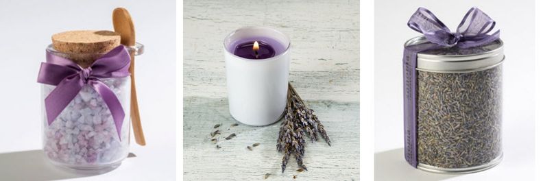 Sonoma Lavender Bath Salts and Candle and Dried French Lavender